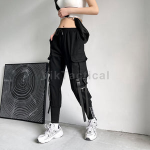 Women Cargo Pants best Harajuku Elastics High Waist Streetwear for women 2022 - sneakerhillcom