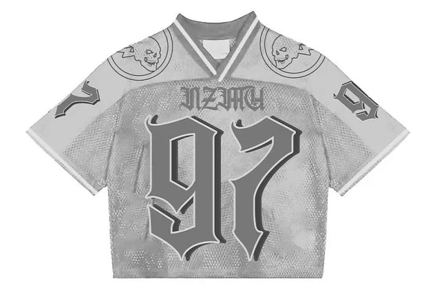 Y2K T Shirt American Fashionable breathable splicing loose football jersey Streetwear eprolo