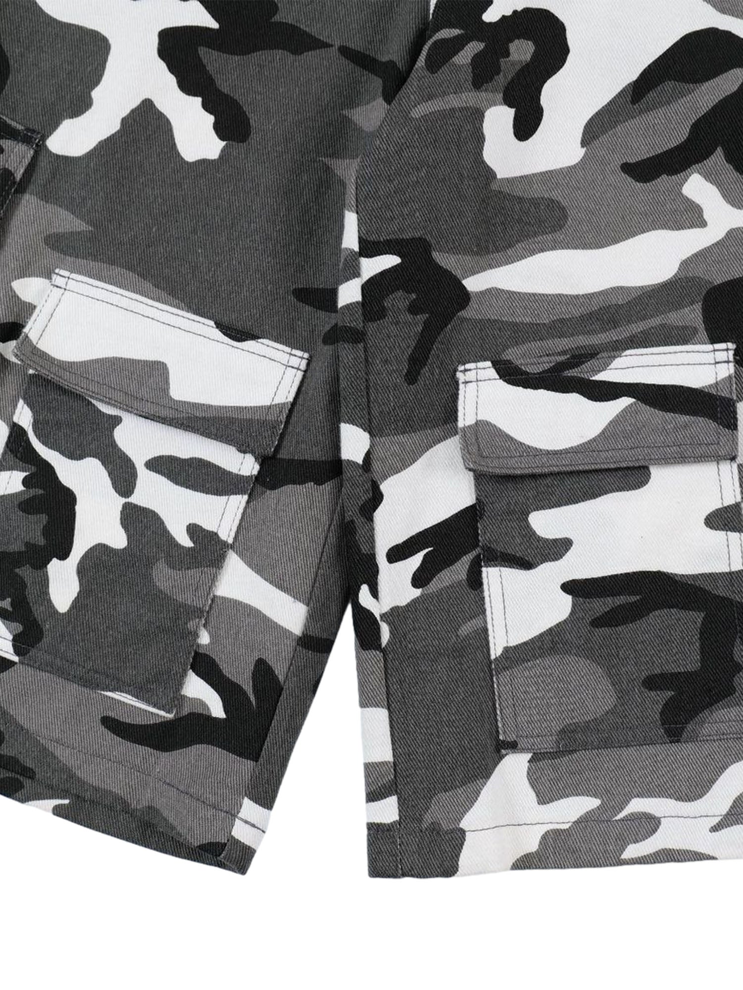 Sneakerhill American High Street Camouflage Workwear Casual Jorts