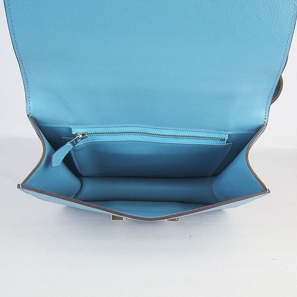 Constance Cowskin Leather Bag H017 light blue silver Kilta bags