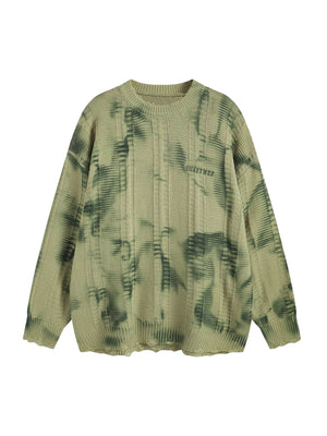 Sneakerhill Retro Tie-Dye Wasteland Sweater - 2187