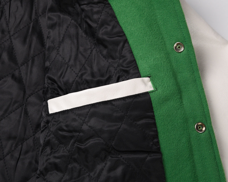 Sneakerhill Collar Bomber Jacket - Forest Green - sneakerhillcom