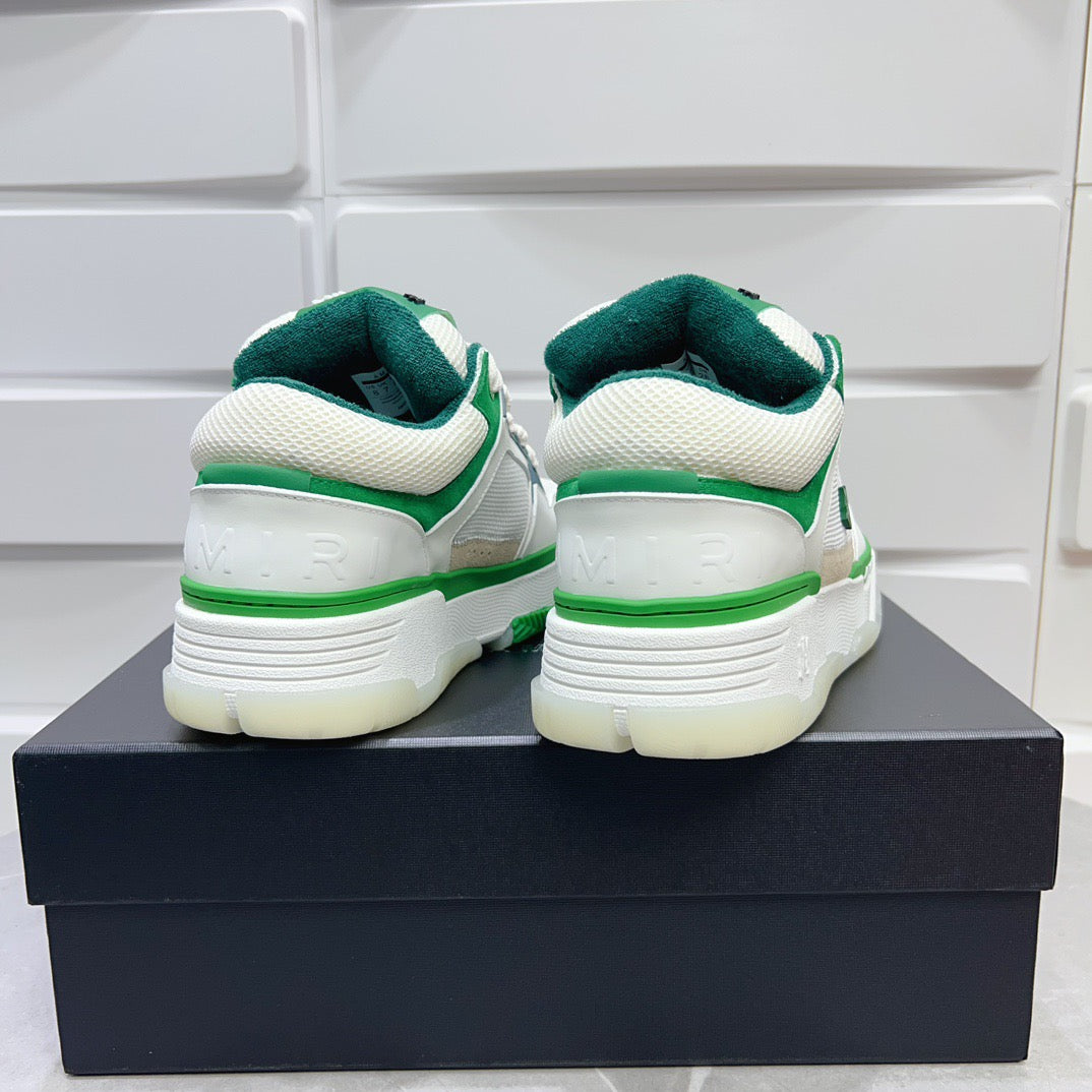 AMR MA-1 White and Green Sneakers-128 - sneakerhillcom