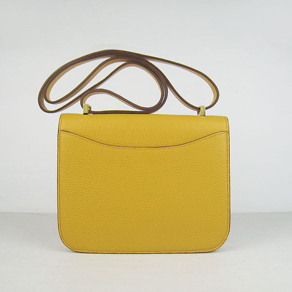 Constance Cowskin Leather Bag H017 yellow golden Kilta bags