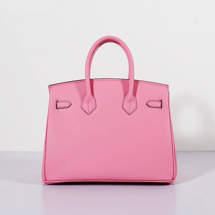 Hermes 30cm Birkin Bag Epsom Leather with Strap Pink Gold - sneakerhillcom