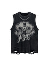 Sneakerhill Love Cross Street Rap Sleeveless Vest SP240704SS1O