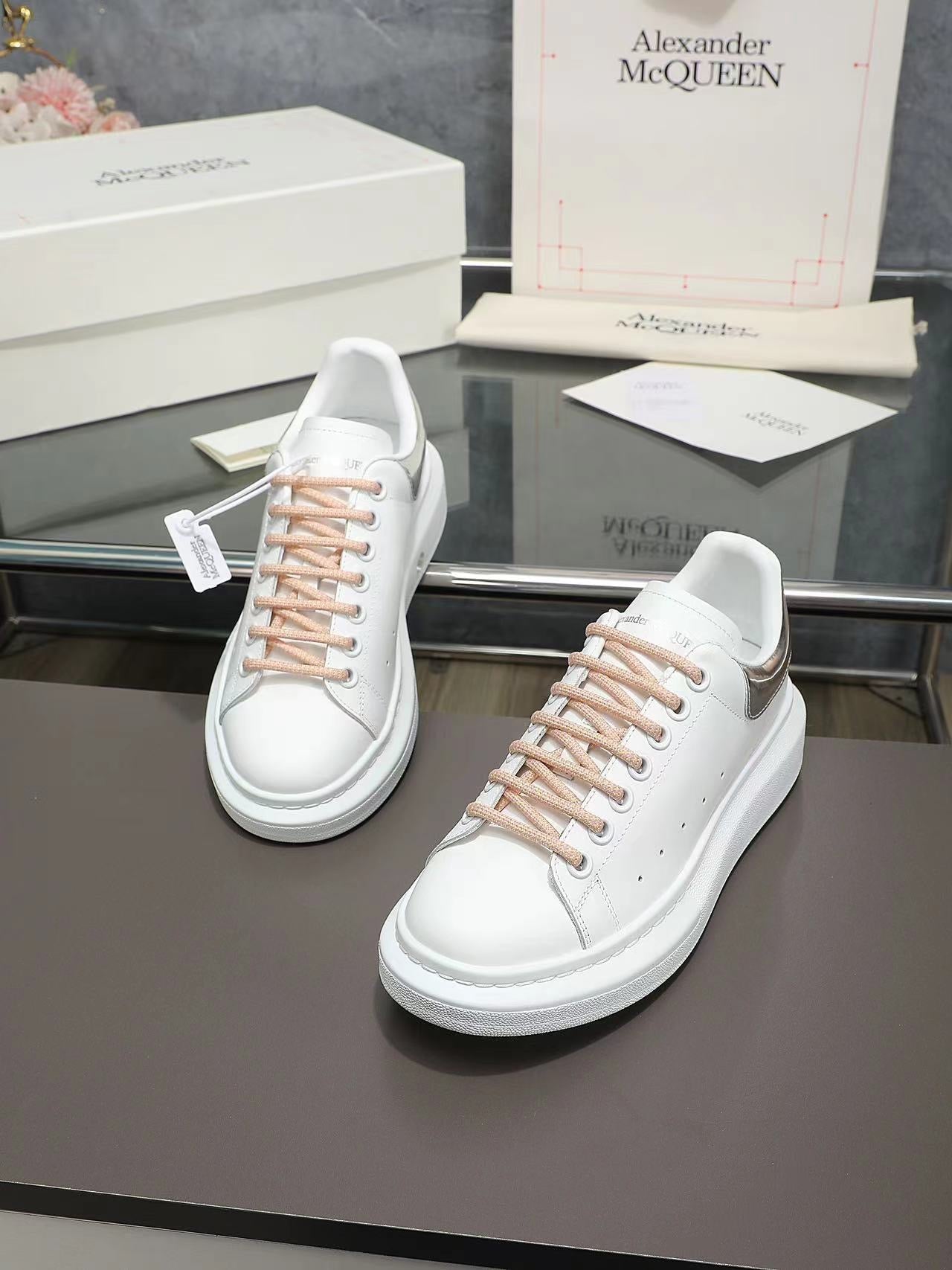 ALMC Oversized Silver and White Sneakers-034 - sneakerhillcom