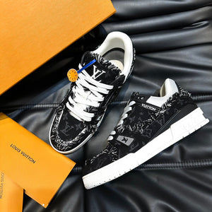 LUV Trainer Black Denim Sneakers -069 - sneakerhillcom