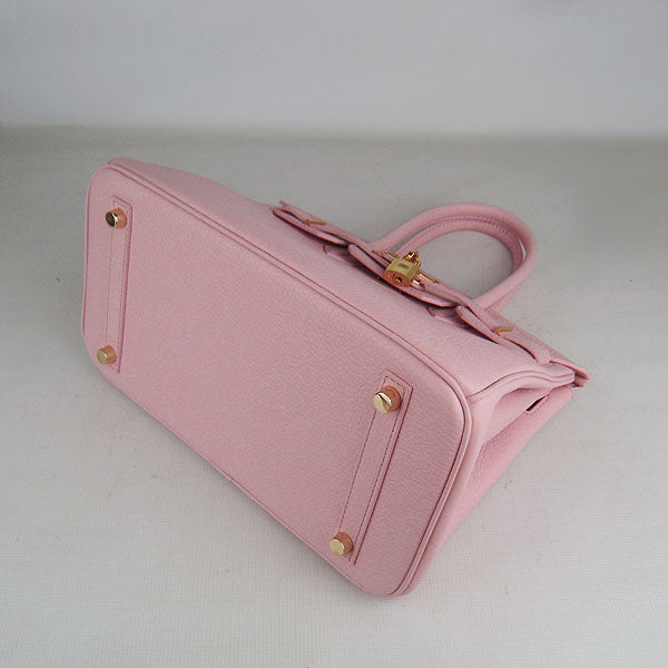 Birkin 30cm Togo Leather Handbags Pink Golden Kilta bags