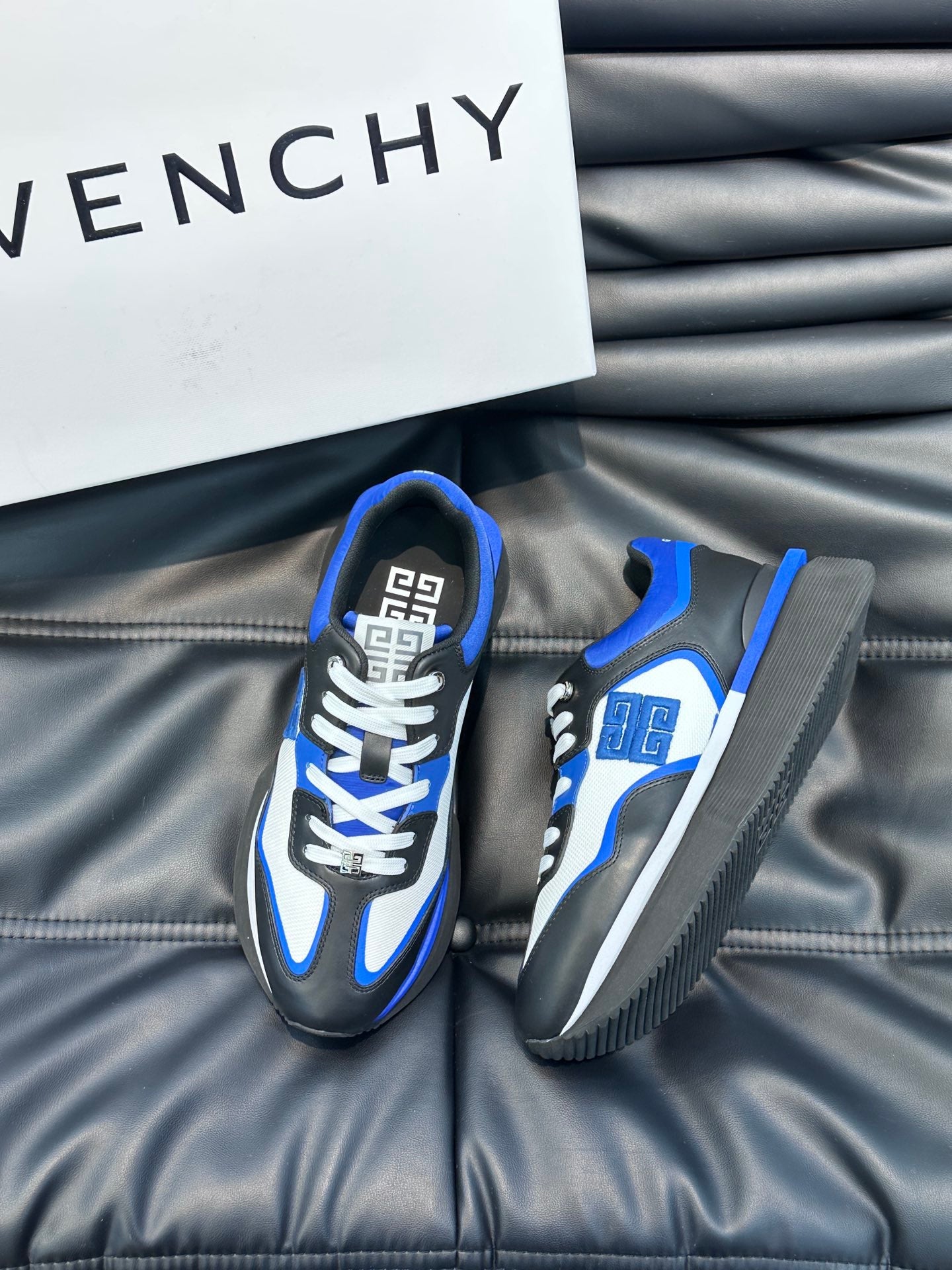 GVC Blue, White and Black  Sneakers-011 - sneakerhillcom