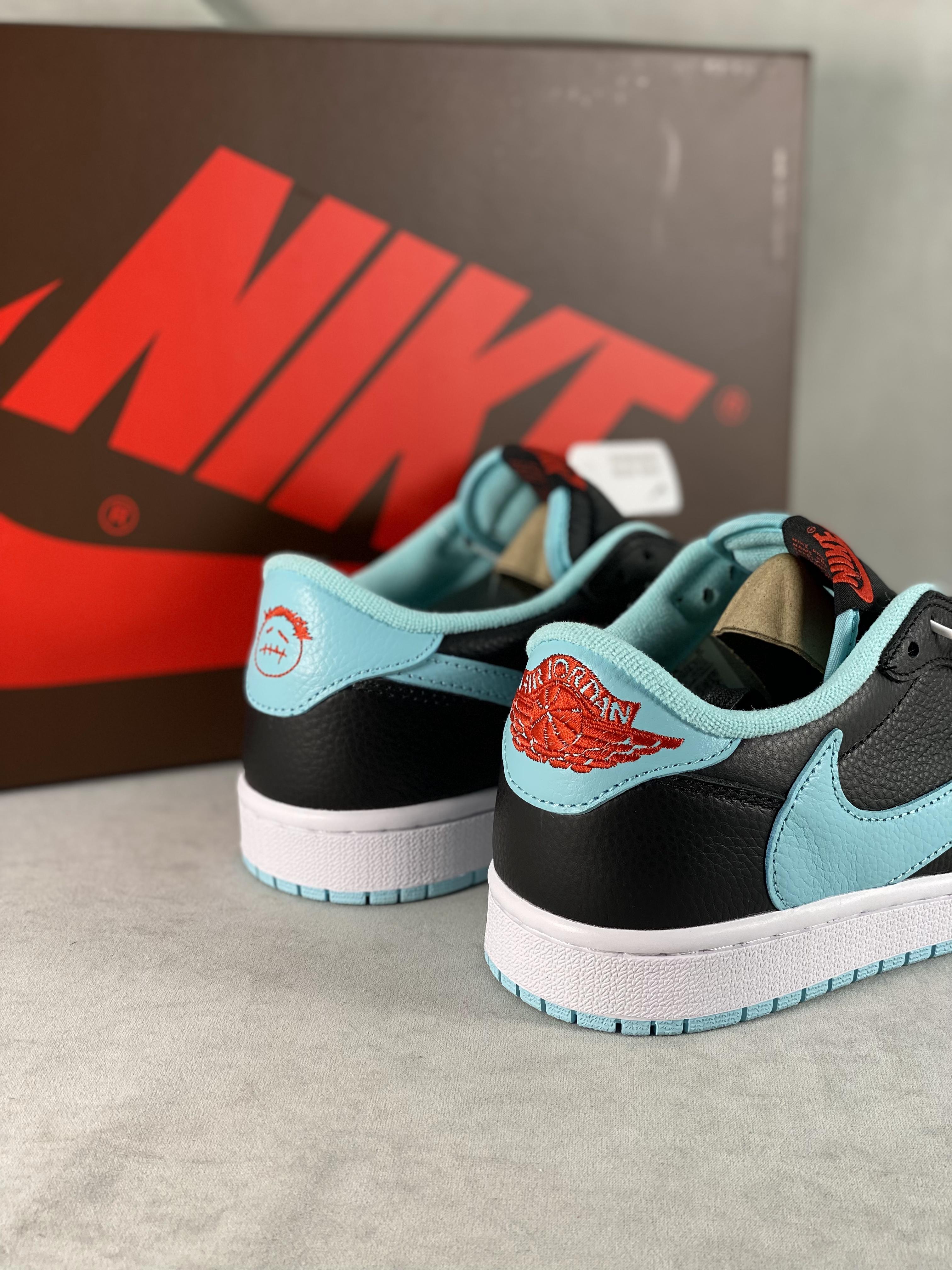 Custom Travis Scott x Air Jordan 1 Reverse Mocha DM7866 701 sneakerhypes