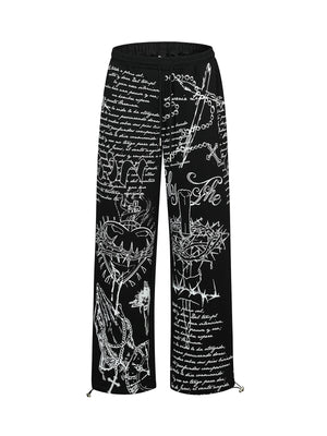 Sneakerhill Graphic Straight Leg Sweatpants