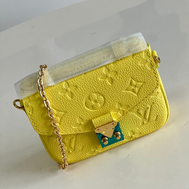 Sneakerhill - Mini Pochette Métis Monogram Bag Yellow - sneakerhillcom