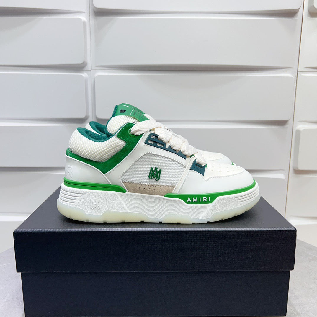 AMR MA-1 White and Green Sneakers-128 - sneakerhillcom