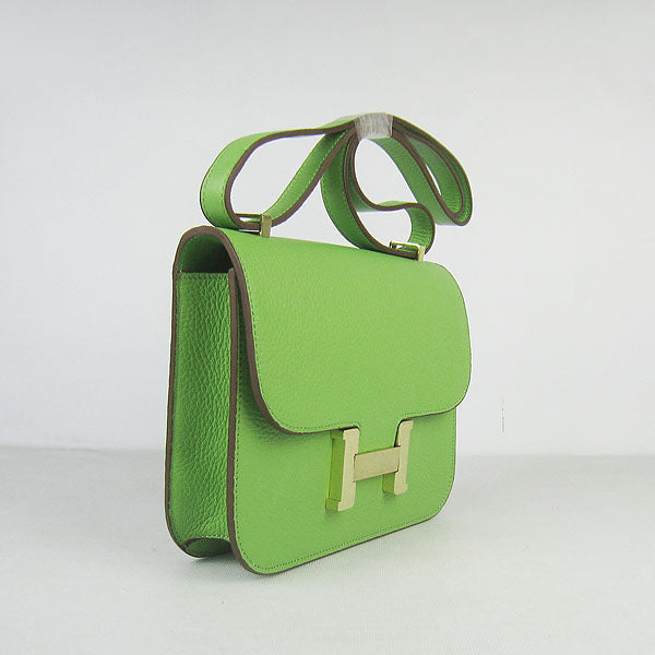 Constance Cowskin Leather Bag H017 green golden Kilta bags