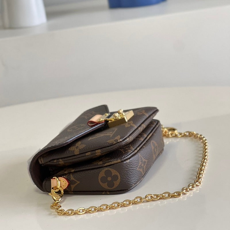 Sneakerhill - Mini Pochette Métis Monogram Bag Brown - sneakerhillcom