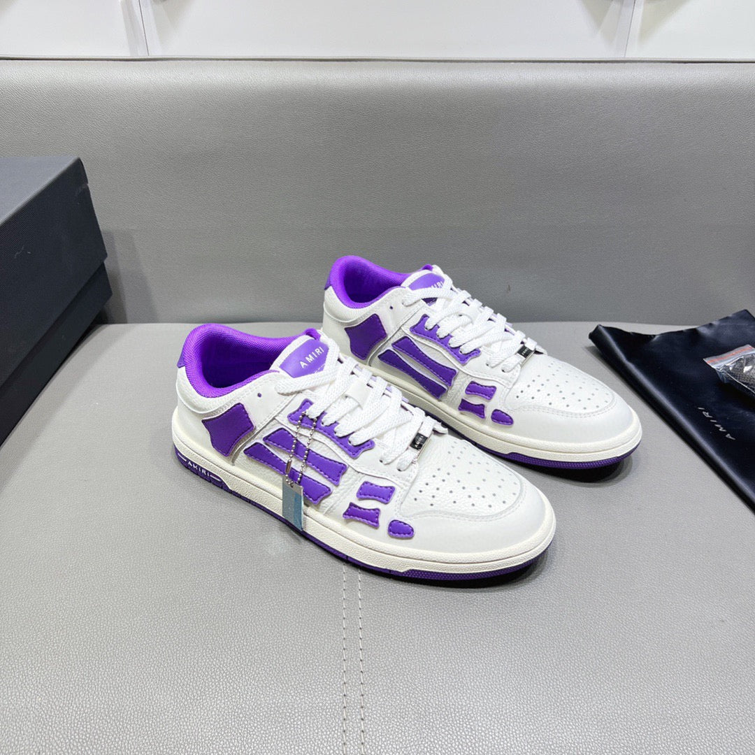 AMR Skel Top Low Purple and White Sneakers-153 - sneakerhillcom