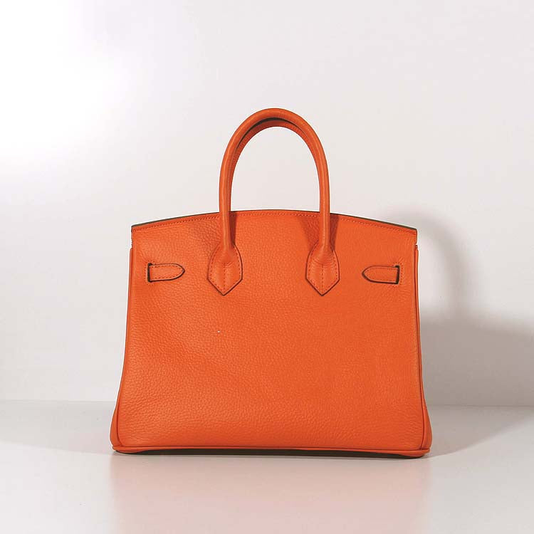 Birkin Bag Togo Leather with Strap Orange Gold - sneakerlandnet