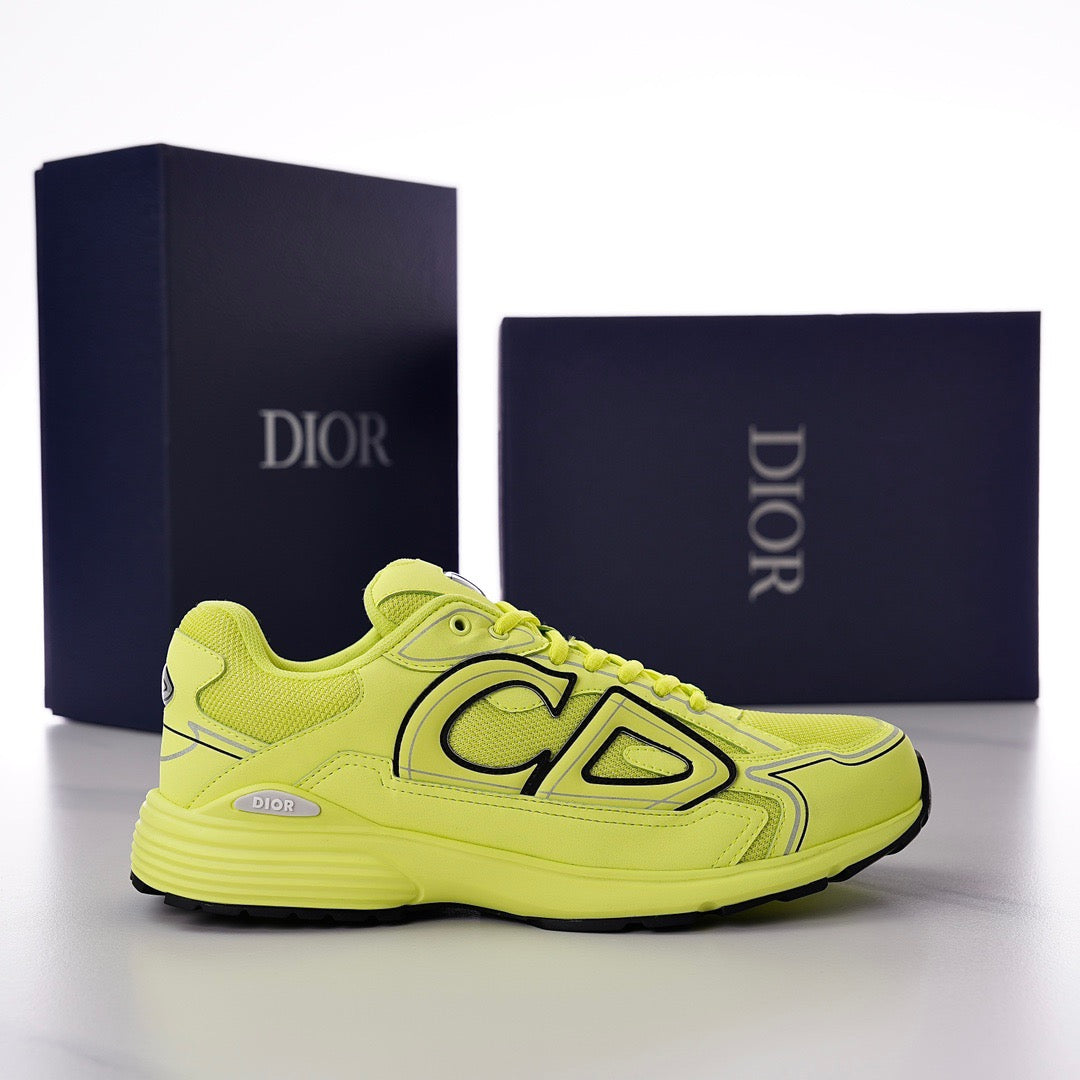 DOR B30 Yellow Mesh and Technical Fabric Sneakers -117 - sneakerhillcom