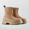 CG Kya Zip Up Boot Tan-211 - sneakerhillcom