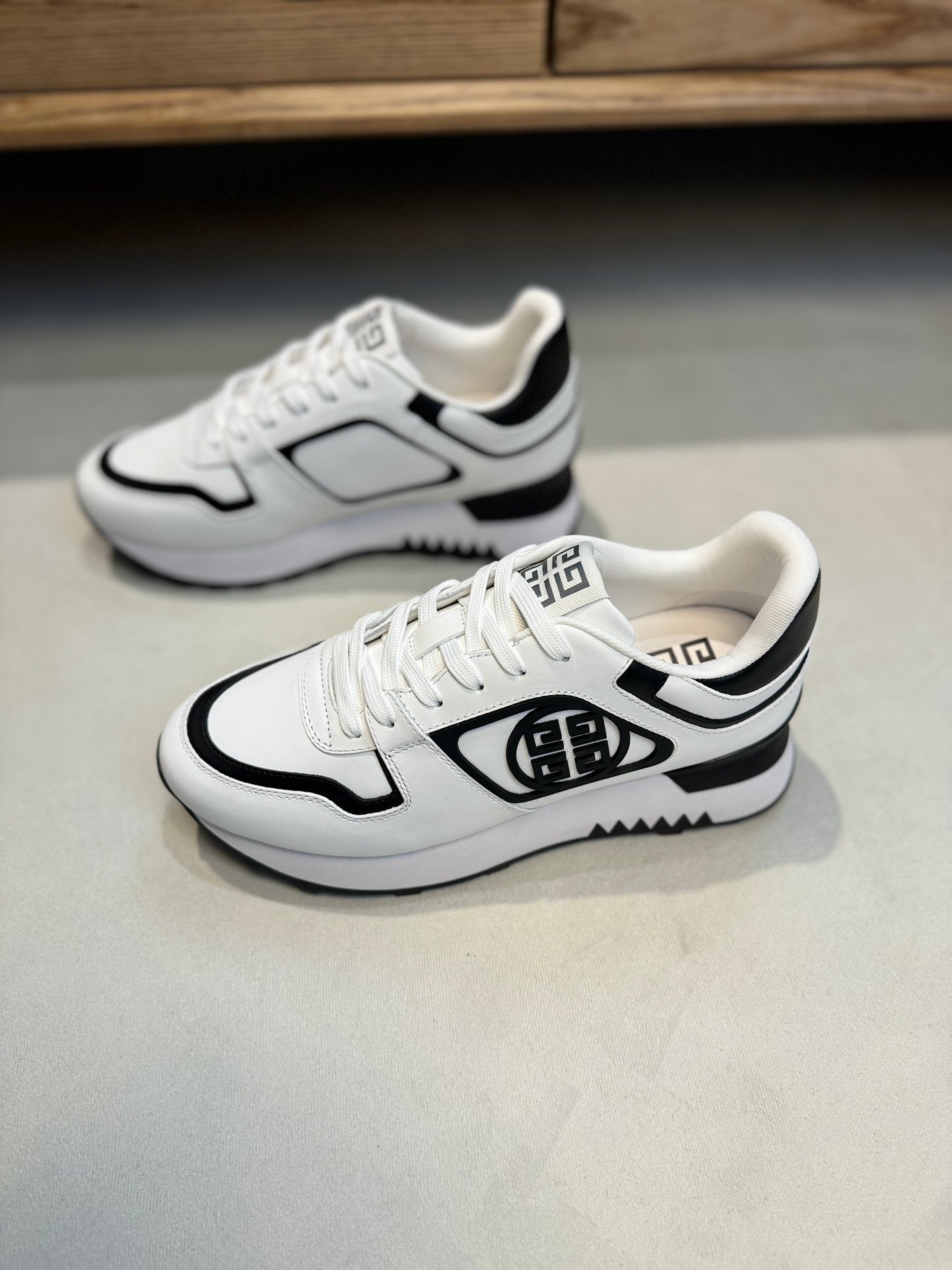 GVC Black and White Sneakers-018 - sneakerhillcom