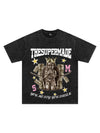 Sneakerhill Vintage Angel Print T-shirt SP240823PGSH