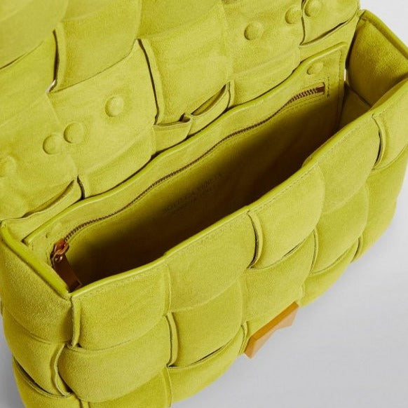 Sneakerhill - Suede Shoulder Bag Yellow Green - sneakerhillcom