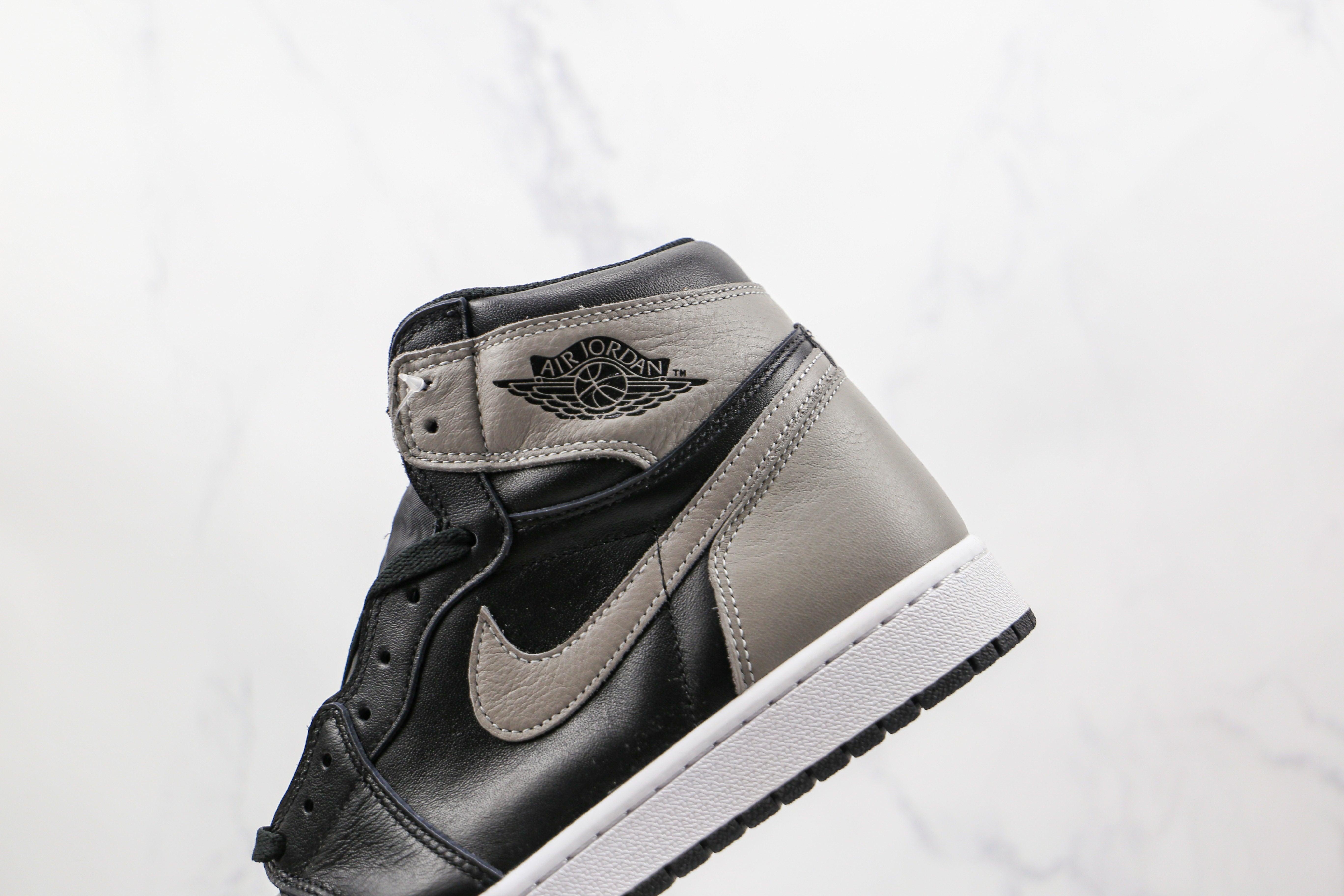 Custom Black Grey Jordan 1 High Q ( Customs And Box ), Jordan 1 Sneakers LUXURYSTEPSCO