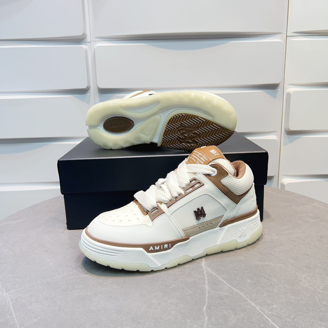 AMR MA-1 Brown and White Sneakers-137 - sneakerhillcom