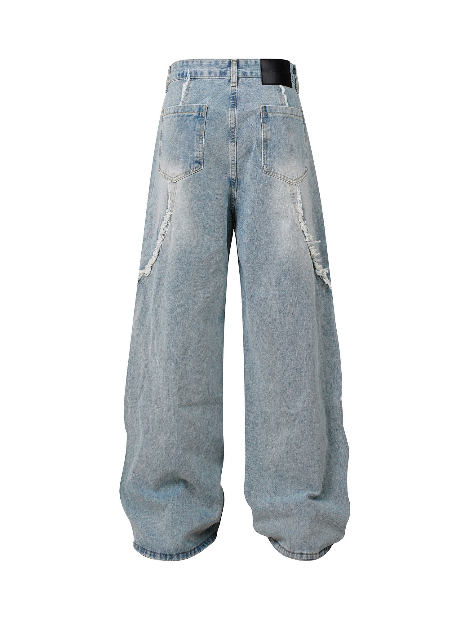 Sneakerhill High Street Hip-hop Washed Fur Jeans - sneakerhillcom