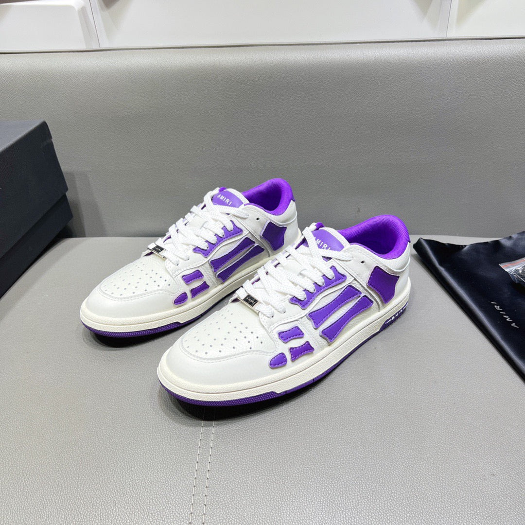 AMR Skel Top Low Purple and White Sneakers-153 - sneakerhillcom