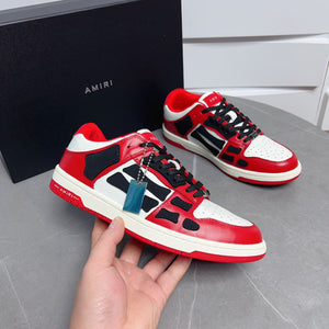 AMR Skel Top Low Red and Black Sneakers-132 - sneakerhillcom