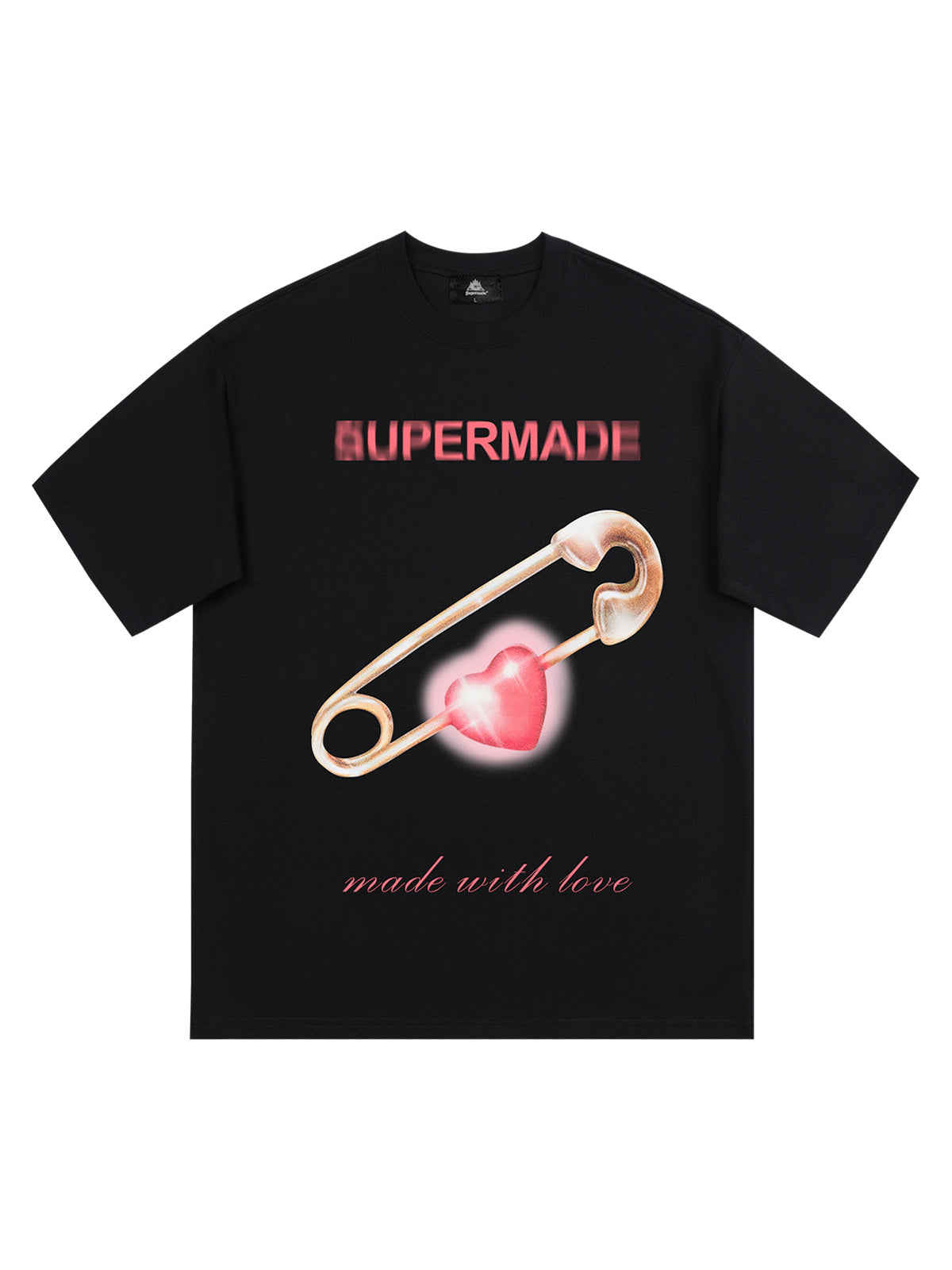 Sneakerhill Street Paperclip Heart Hip Hop T-shirt SP2409040AGC