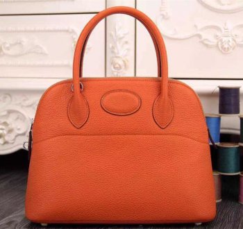 Bolide 31cm Togo Leather Orange Bag Kilta bags