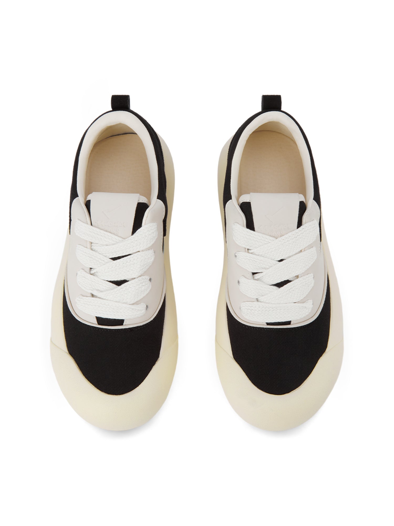 Sneakerhill Chunky Round-Toe Color-Block Rap Sneakers - sneakerhillcom