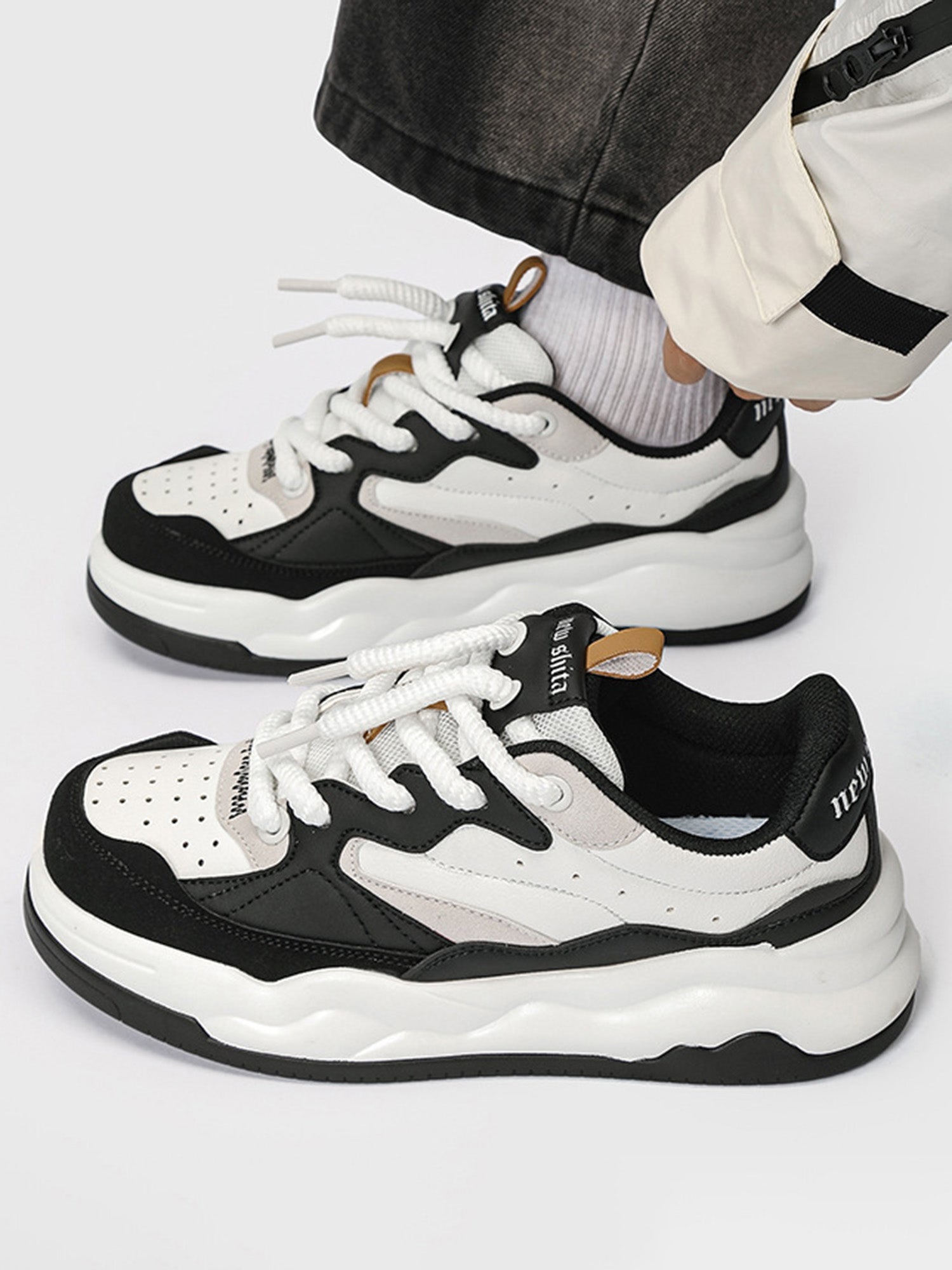 Panda Chunky Sole Sneakers - sneakerhillcom