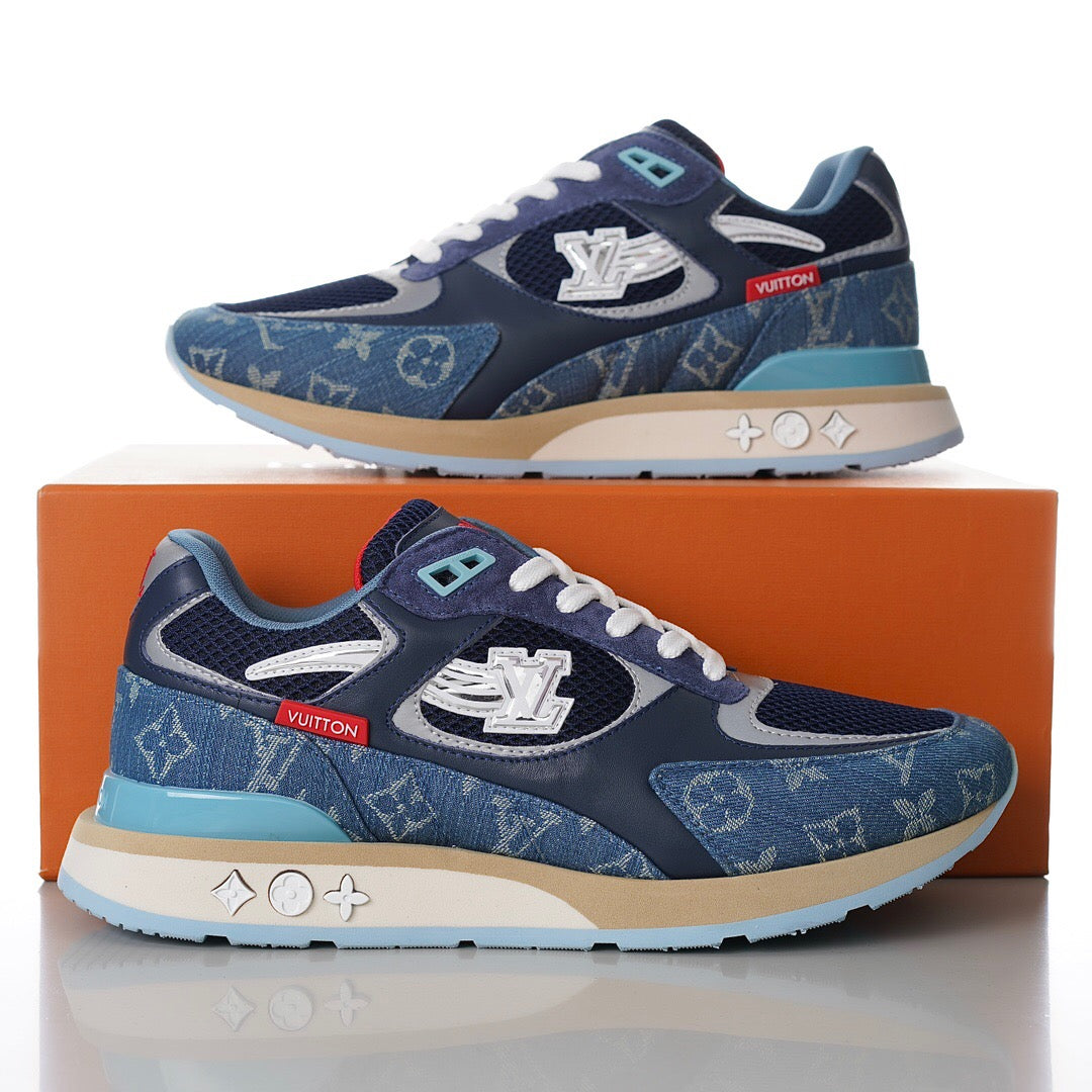 LUV Run Away Monogram denim Sneakers-110 - sneakerhillcom