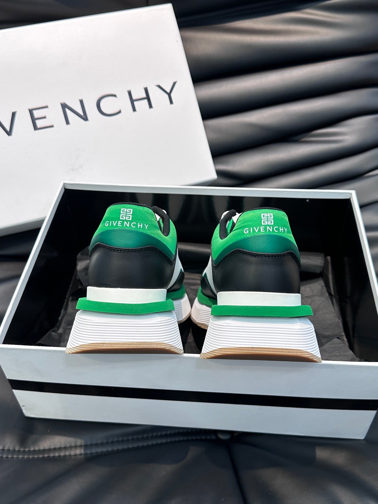 GVC Black and Green Sneakers-010 - sneakerhillcom