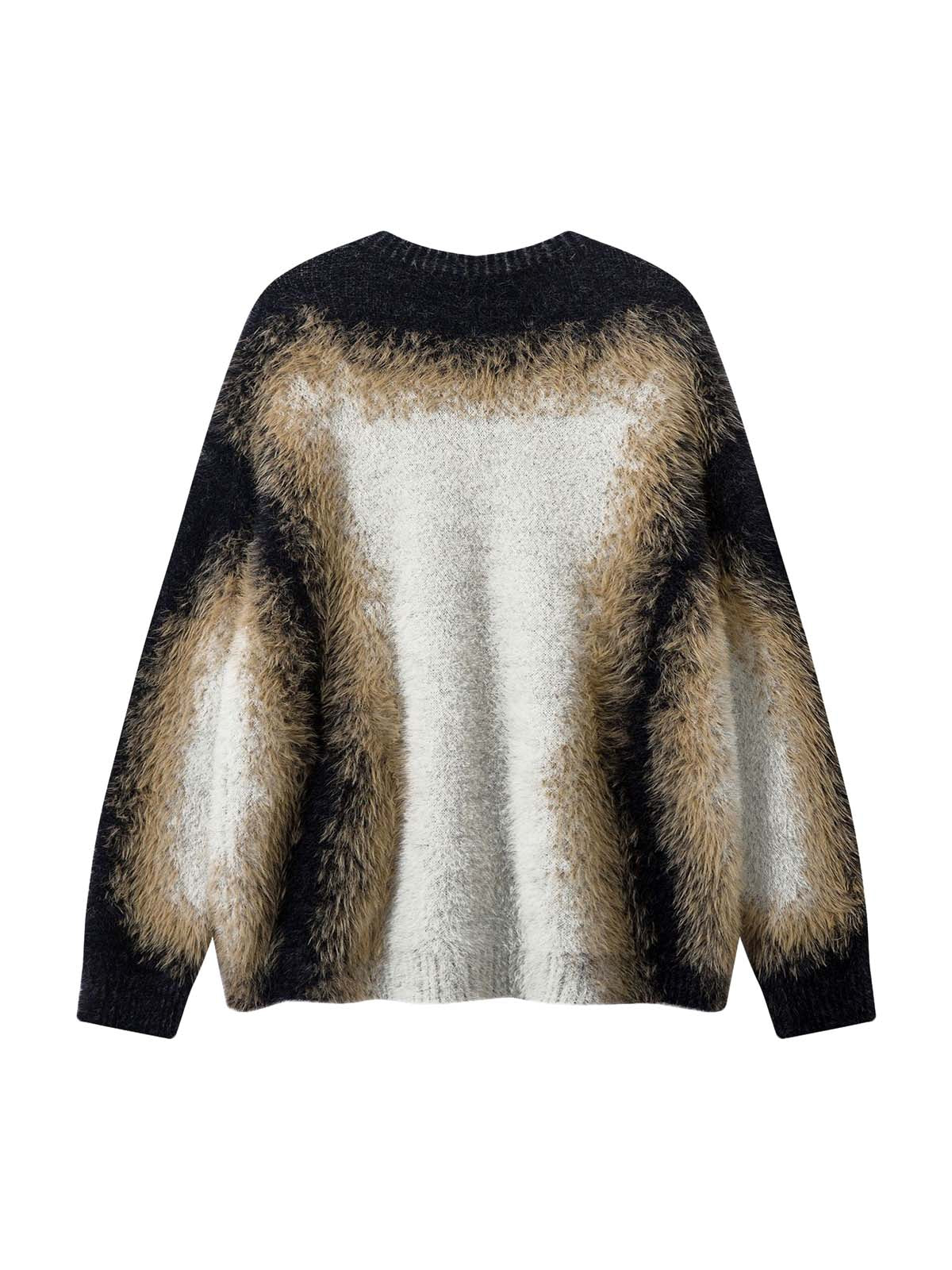 Sneakerhill Contrast Color Mohair Sweater - 2194 SP240919PWY8