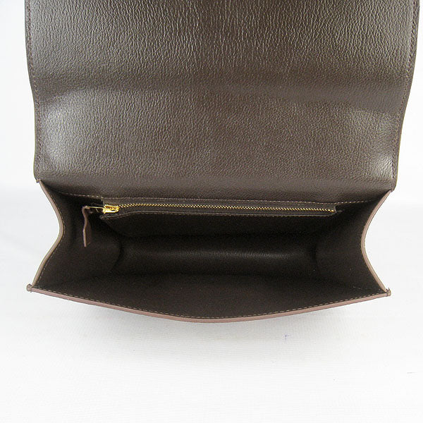 Constance Cowskin Leather Bag H017 dark coffee golden Kilta bags