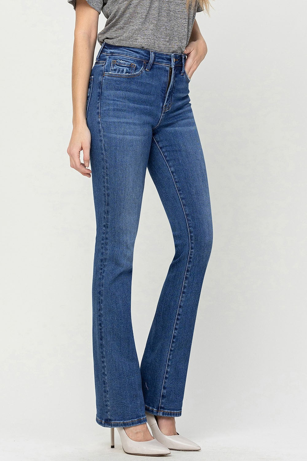 Vervet by Flying Monkey High Waist Bootcut Jeans Trendsi