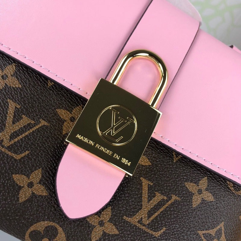 Sneakerhill - Locky Bb Lona Monogram Bag Pink - sneakerhillcom