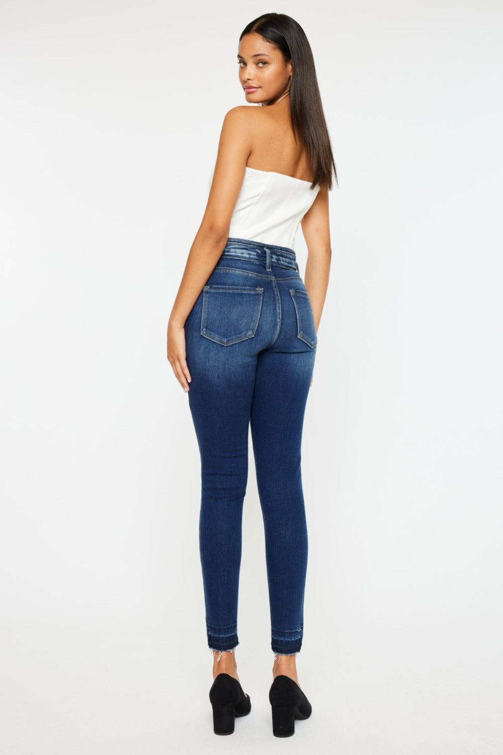 Kancan Full Size High Rise Ankle Skinny Jeans Trendsi