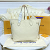 Sneakerhill Cream Leather Neverfull Bag - LUV 591 sneakerhillcom