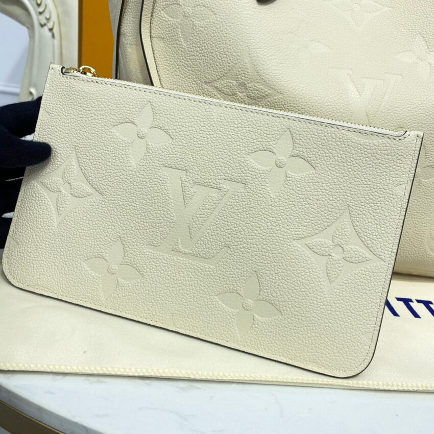 Sneakerhill Cream Leather Neverfull Bag - LUV 591 sneakerhillcom