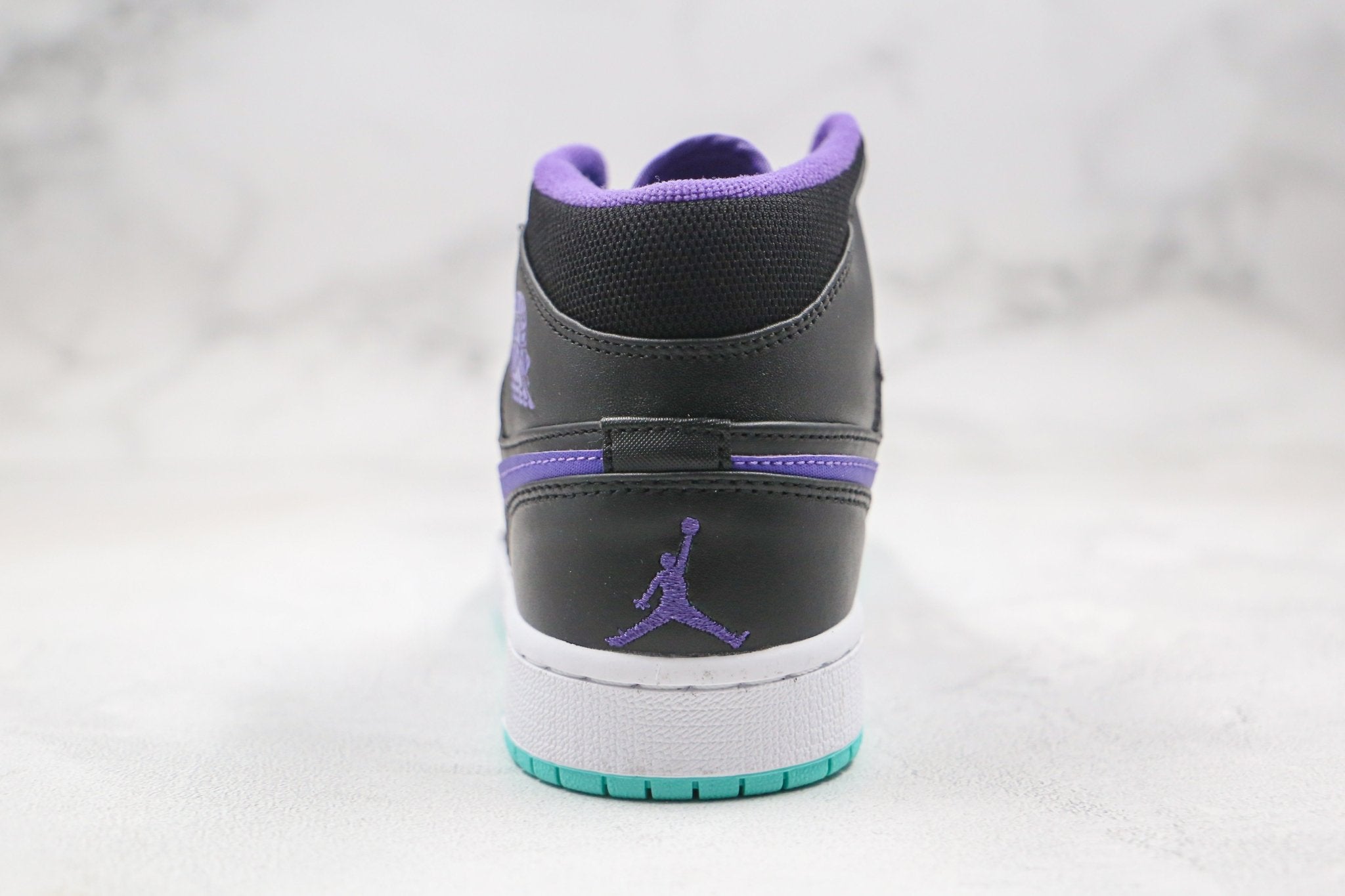 Custom Air Jordan 1 Purple Mid High Q - sneakerhypesusa