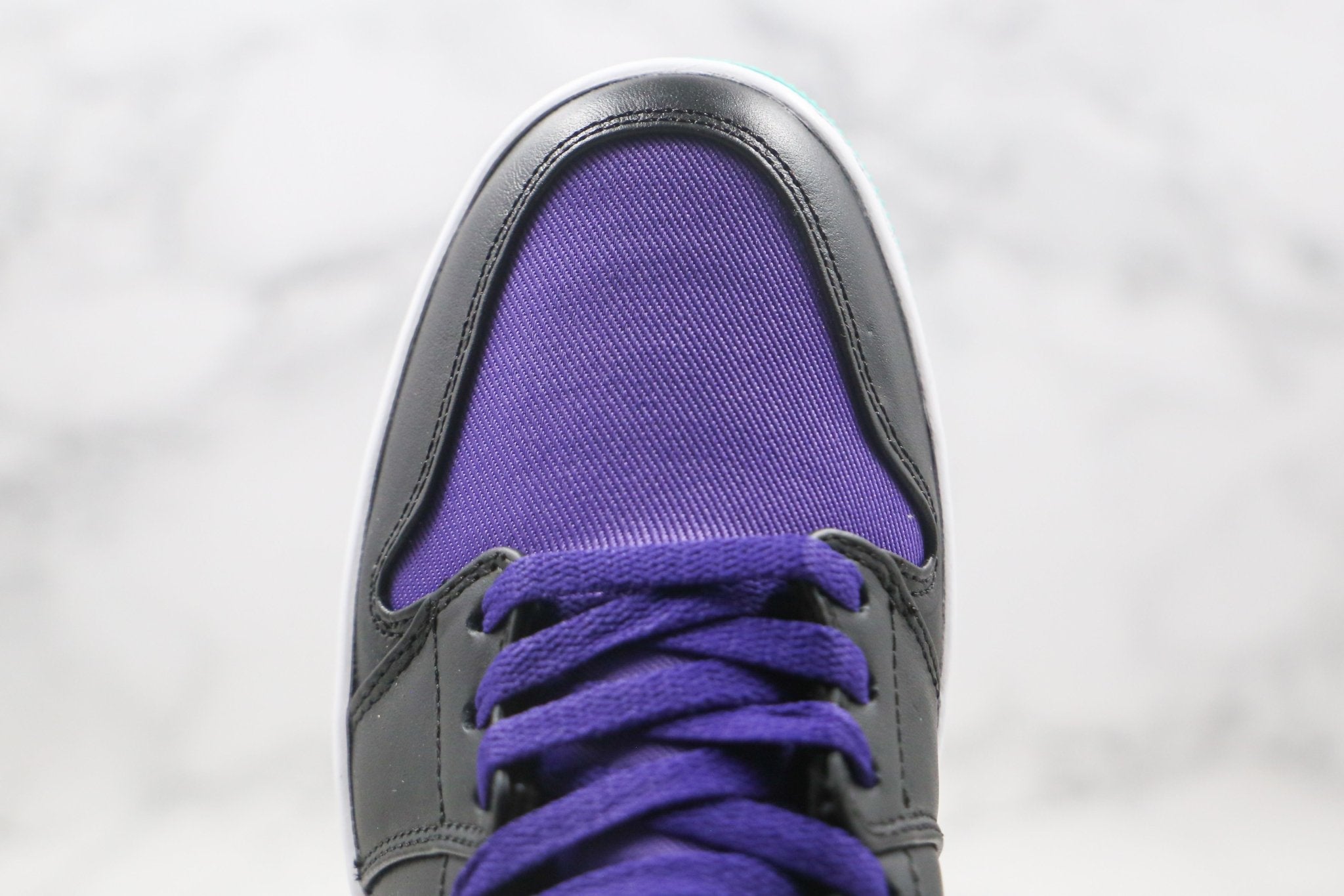 Custom Air Jordan 1 Purple Mid High Q - sneakerhypesusa