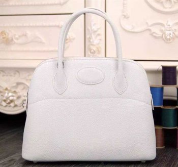 Bolide 31cm Togo Leather White Bag Kilta bags