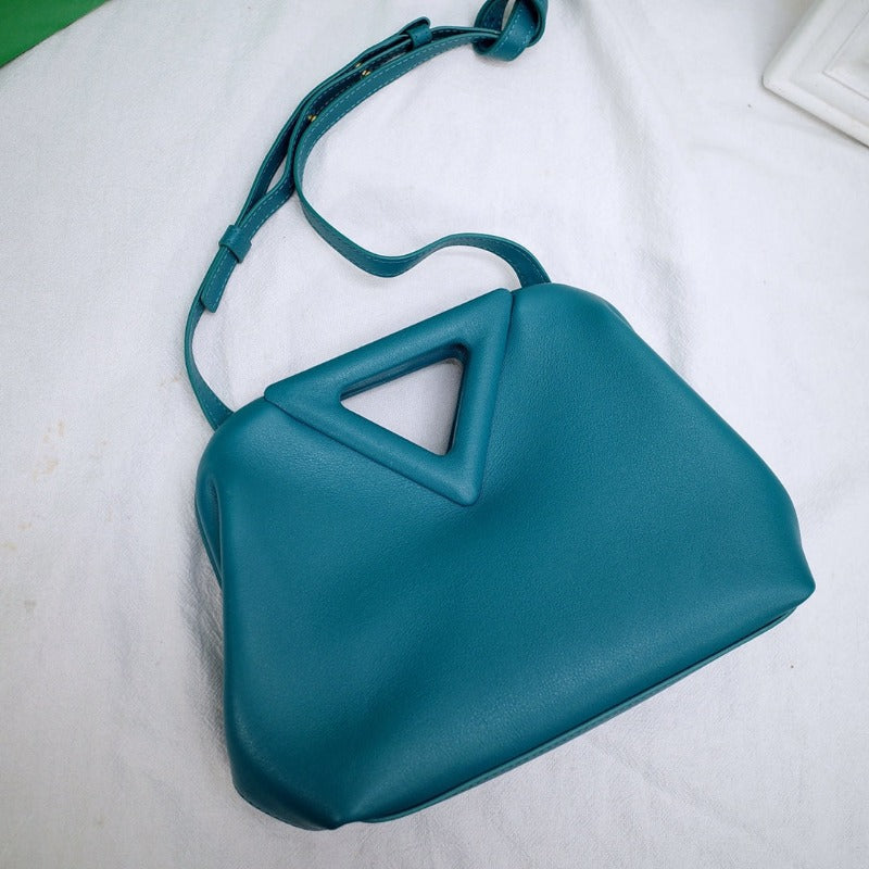 Sneakerhill - Triangle Shoulder Bag Turquoise - sneakerhillcom