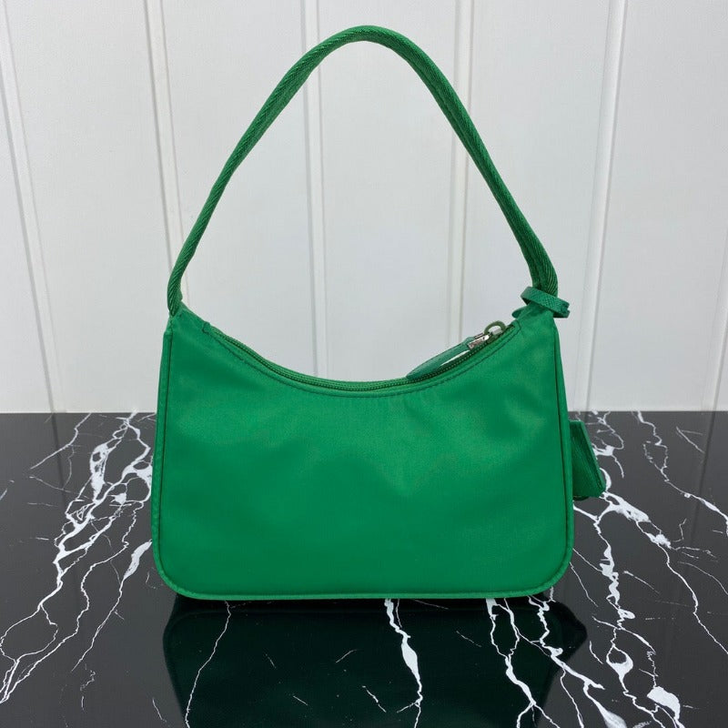 Sneakerhill - Vintage Nylon Hobo Bag Green - sneakerhillcom